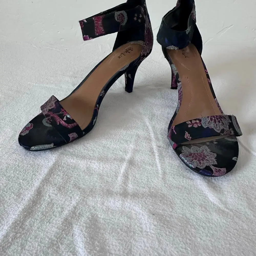 Style & Co. Women's Paycee Dress Shoes Sandals Floral  Embroidery Size 10 M NWOT - Picture 2 of 6